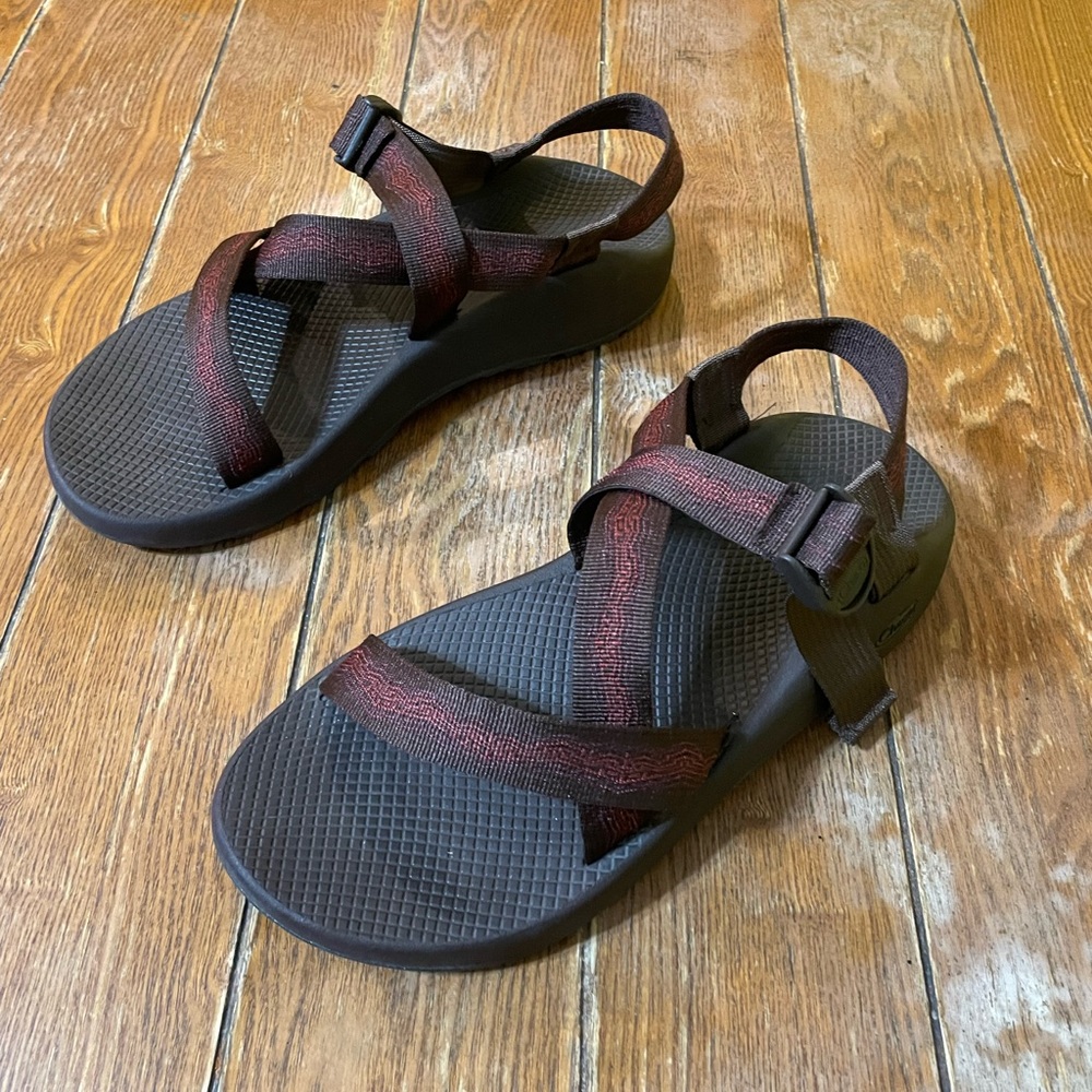 Chaco Z/1 Classic Water Sandals Mens 12 Brown Ankle Straps Hiking Outdoor